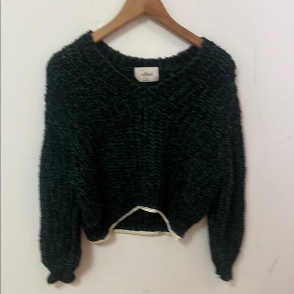 ARITIZA WILFRED CHUNKY VNECK‎ CROPPED SWEATER SIZE S - Picture 1 of 8